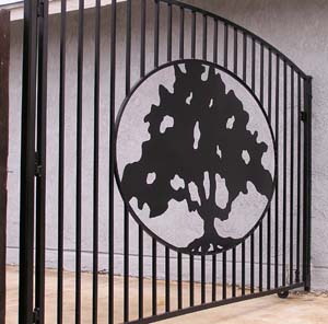 Oak Tree Driveway Gate