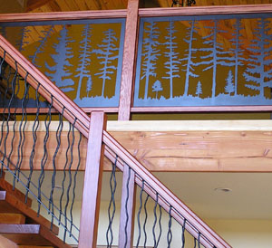 Custom Cabin balcony panel 