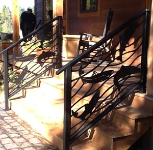 Metal Salmon Stair Panels